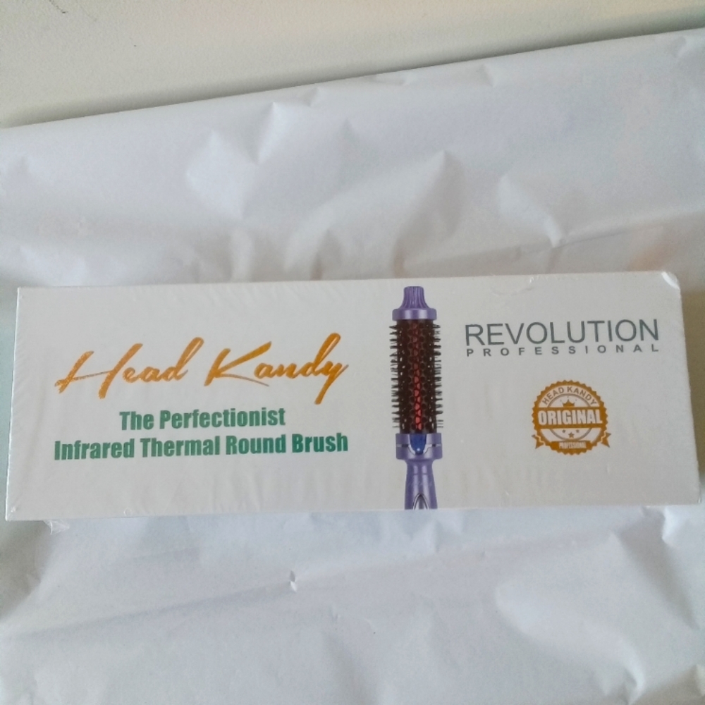 Head Kandy The Perfectionist Infrared Thermal Round Brush 32mm Lavender NIB